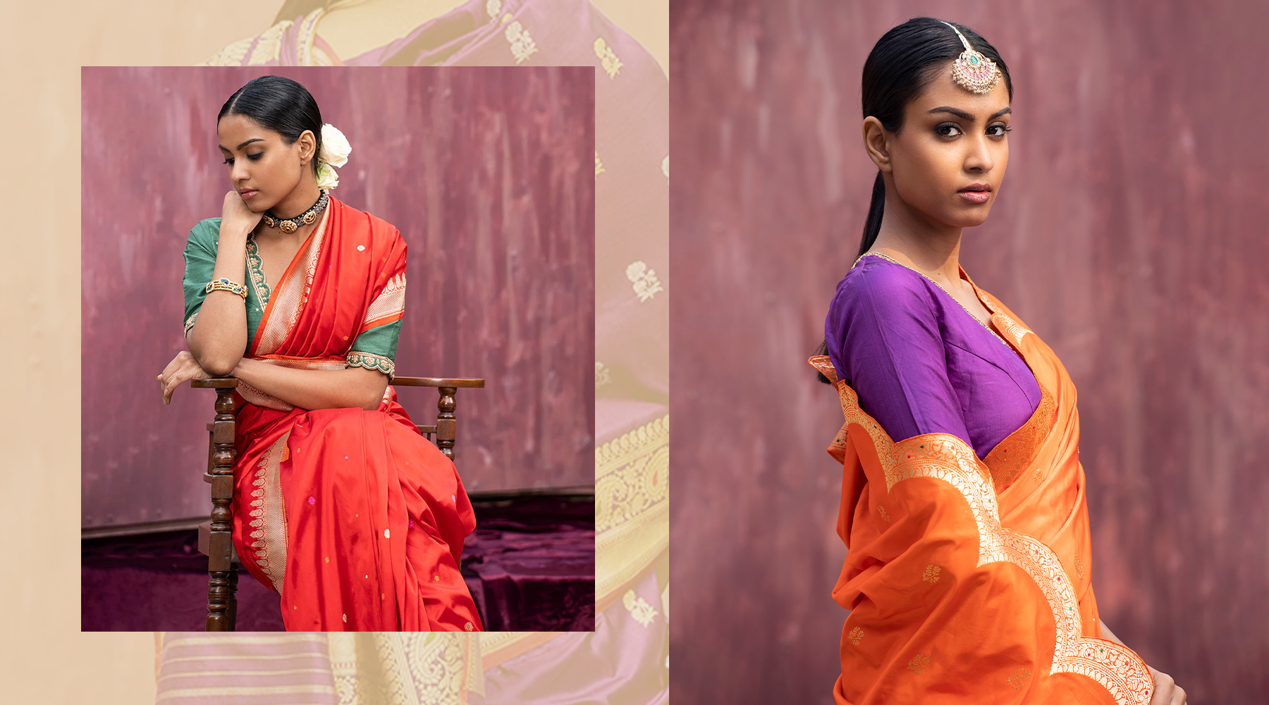 Silk saree 2025 drape style
