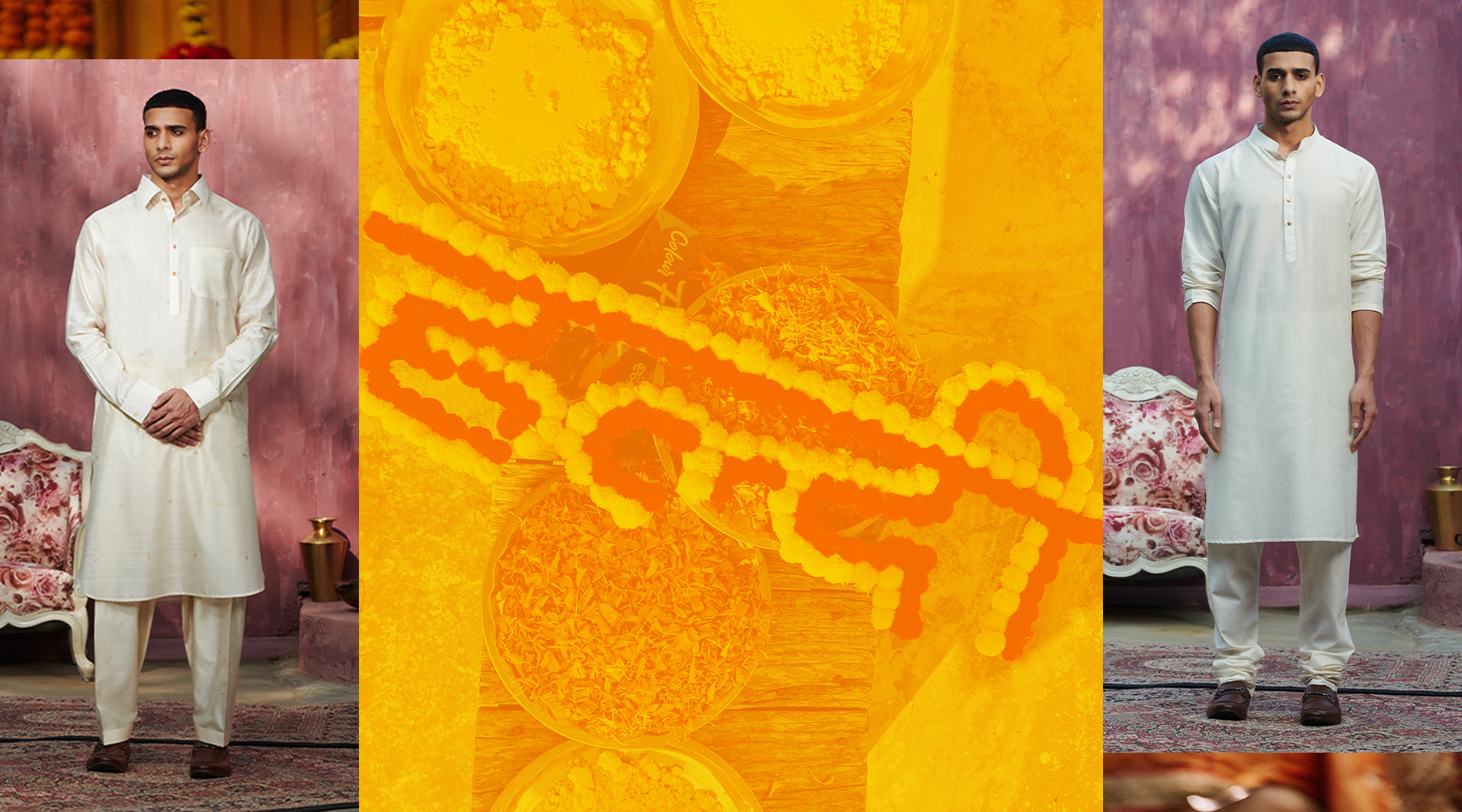 Haldi colour hotsell kurta pajama