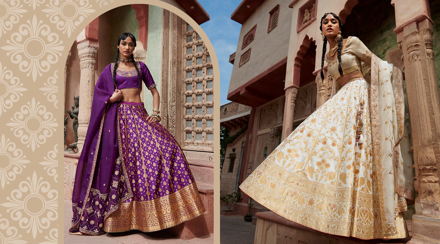 Banarasi lehenga 2025 wearing style