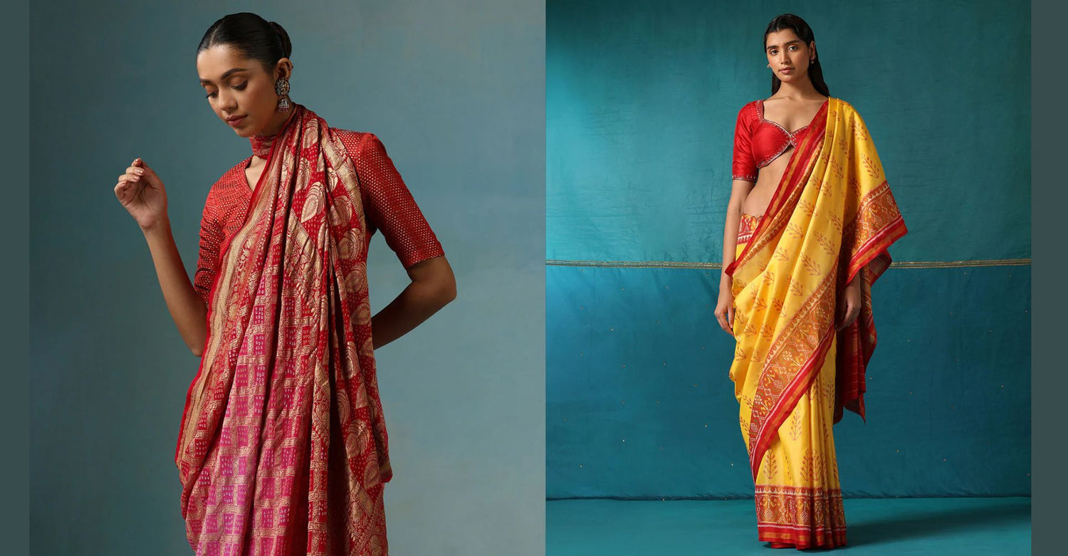 Bandhej_Sarees:_Exploring_The_Art,_Origin,_And_Stunning_Varieties_Of_India’S_Tie-And-Dye_Heritage_WeaverStory