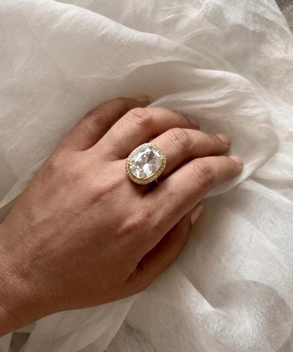 Veya Moissanite Polki Ring