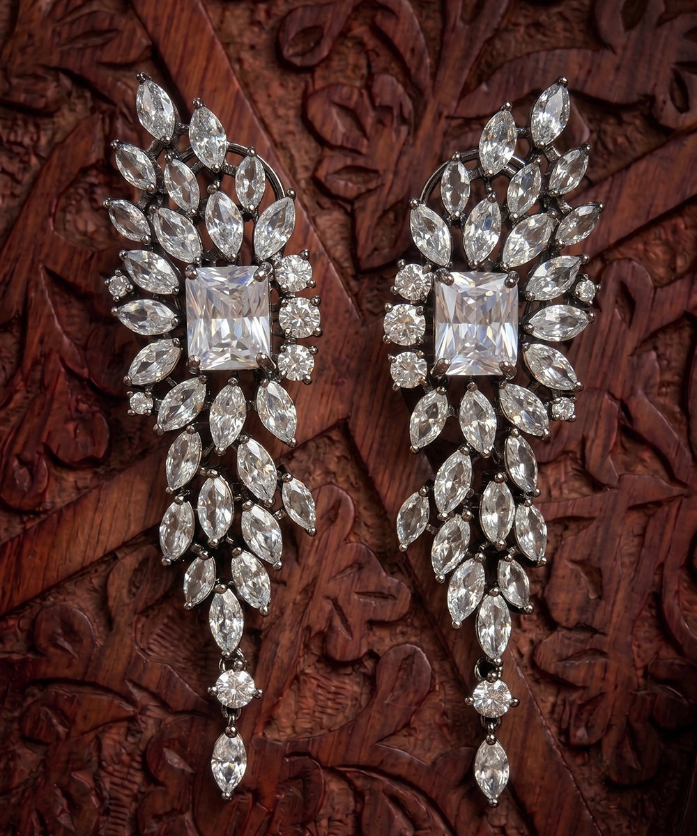 Aafiya Zircon Drop Earrings