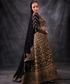 Malaika_Arora_In_Black_Dual_Shade_Hand_Embroidered_Zardozi_Banarasi_Lehenga_With_Blouse_And_Organza_Dupatta_WeaverStory01