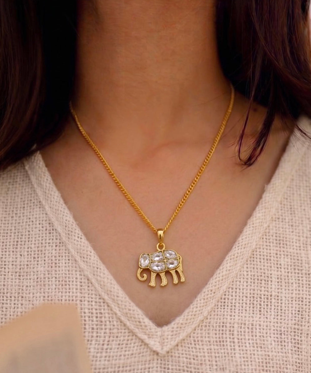 Mini Elephant Pendant Necklace