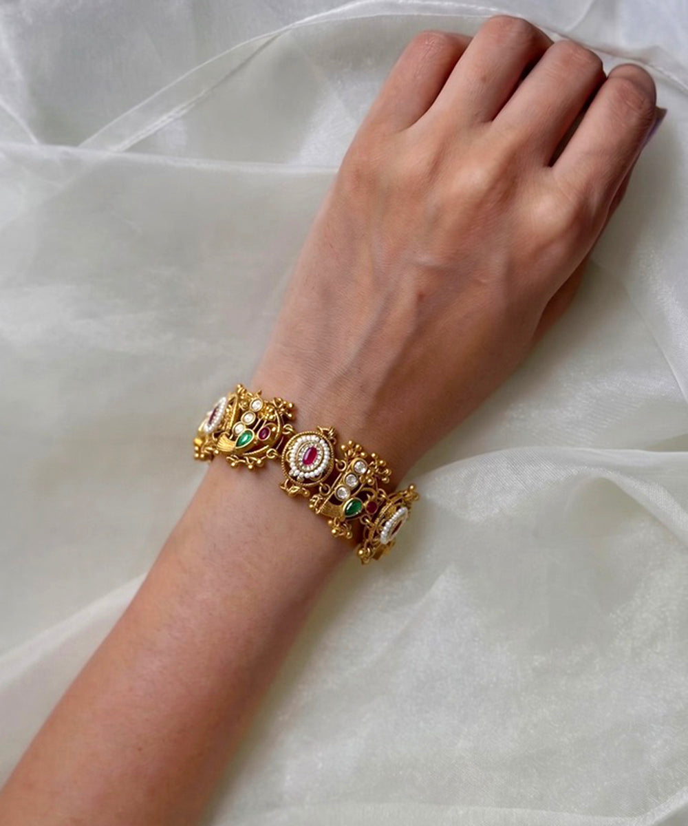 Panchi Temple Studded Bracelet