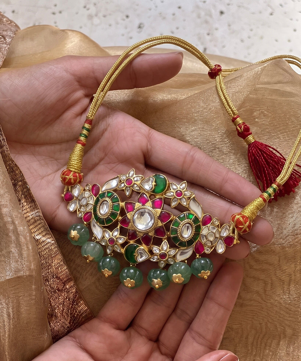 Rang Meenakari Choker Set