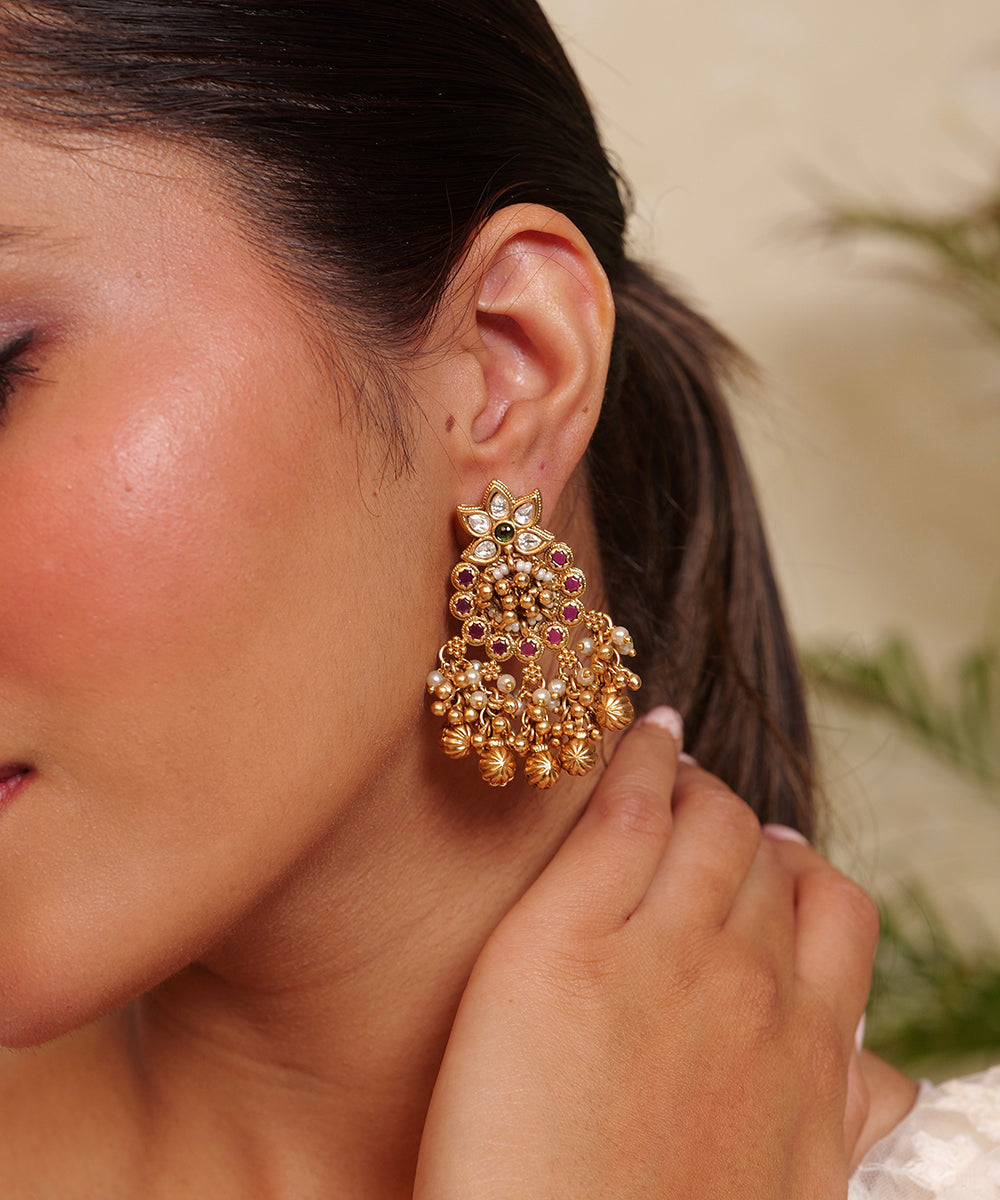 Mayur Valli Ghungroo Earrings