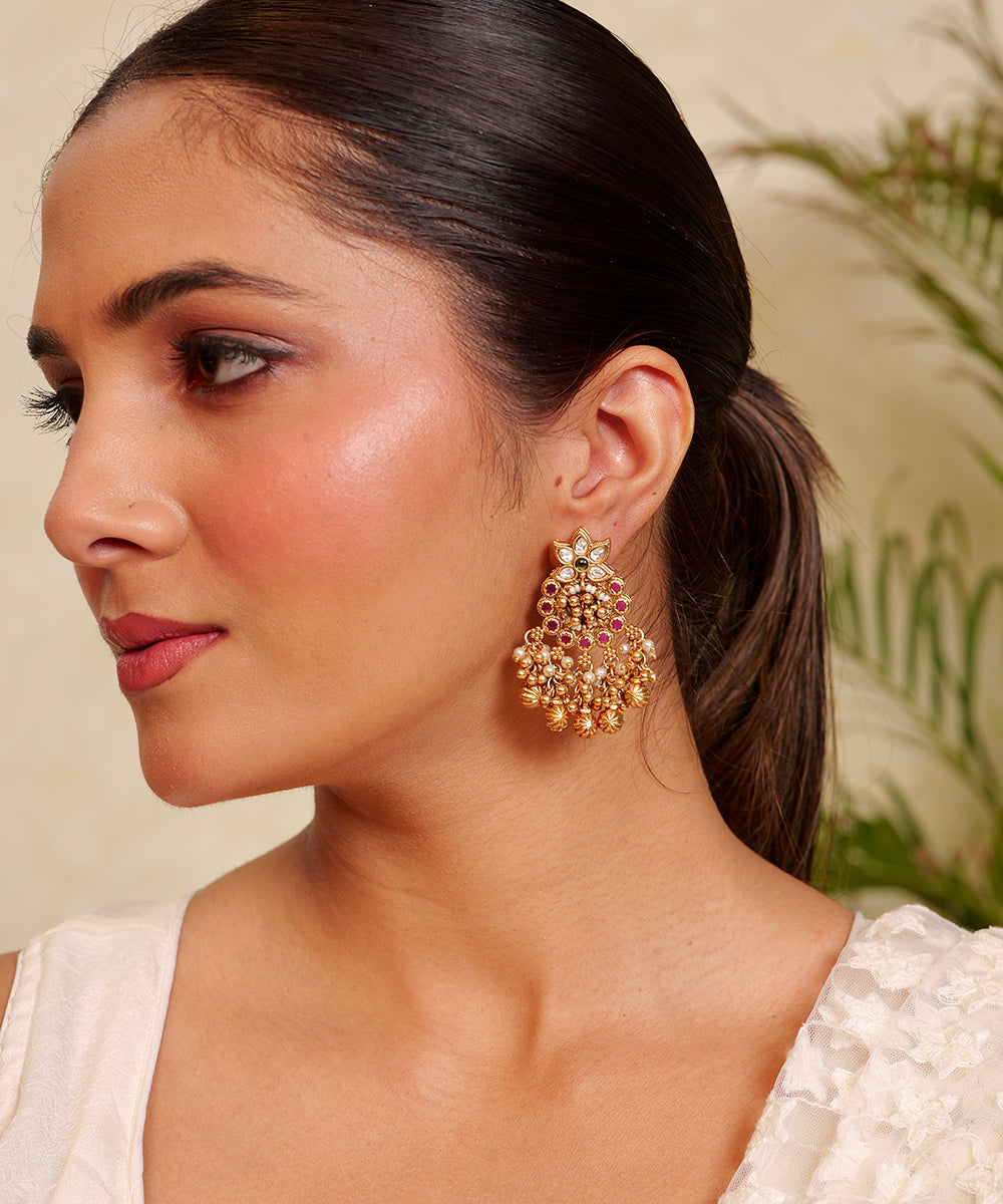 Mayur Valli Ghungroo Earrings