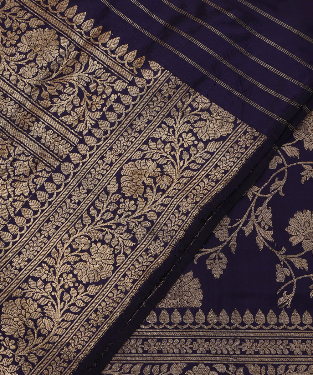 Navy_Blue_Handloom_Pure_Katan_Silk_Banarasi_Dupatta_With_Zari_Cutwork_Jaal_WeaverStory_04