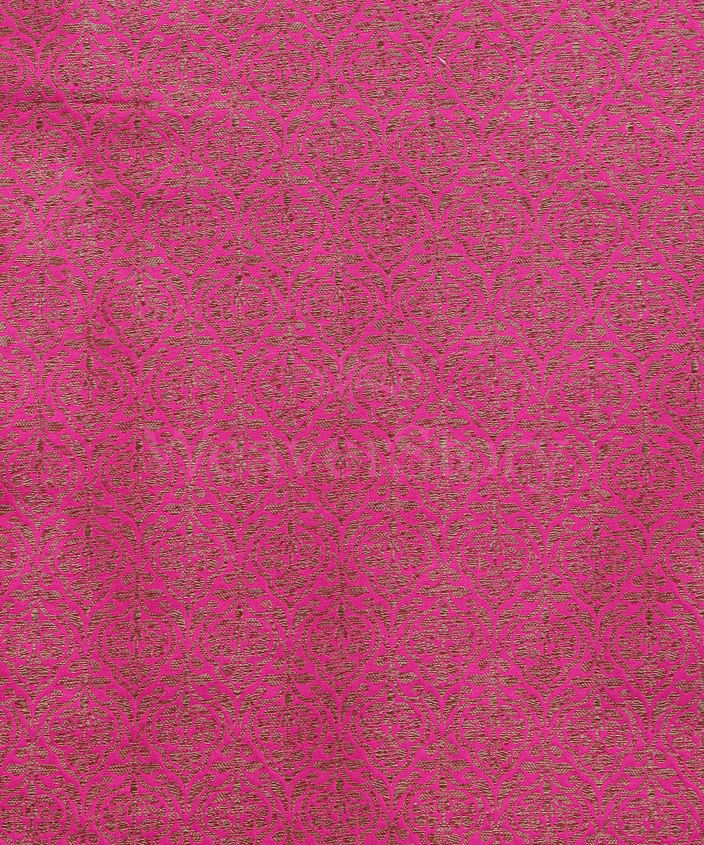 Hot_Pink_Handloom_Pure_Katan_Silk_Antique_Zari_Banarasi_Lehenga_WeaverStory_05