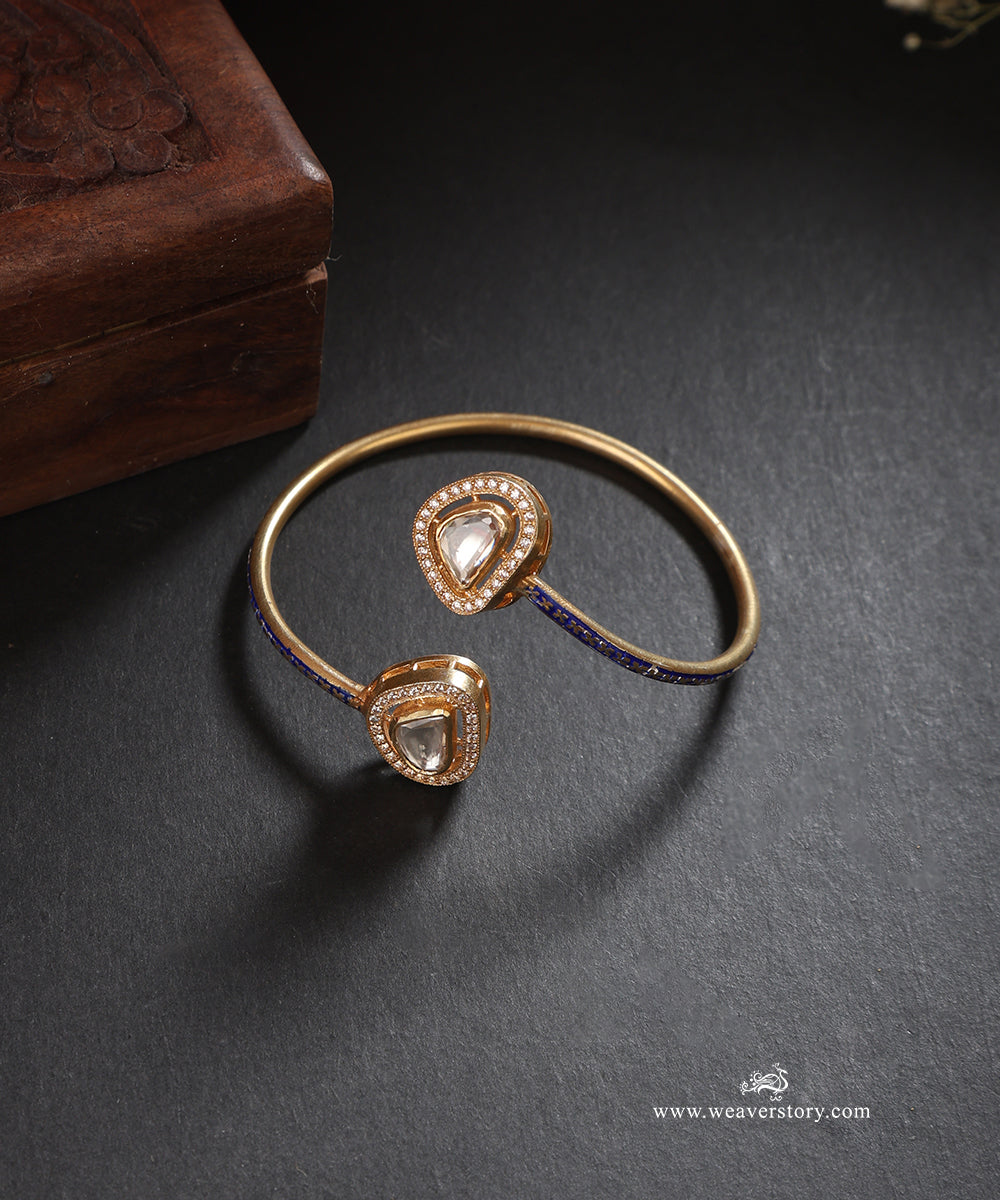 Dalia_Handcrafted_Silver_Openable_Cuff_Bangle_With_Meenakari_Jadau_Work_WeaverStory_01