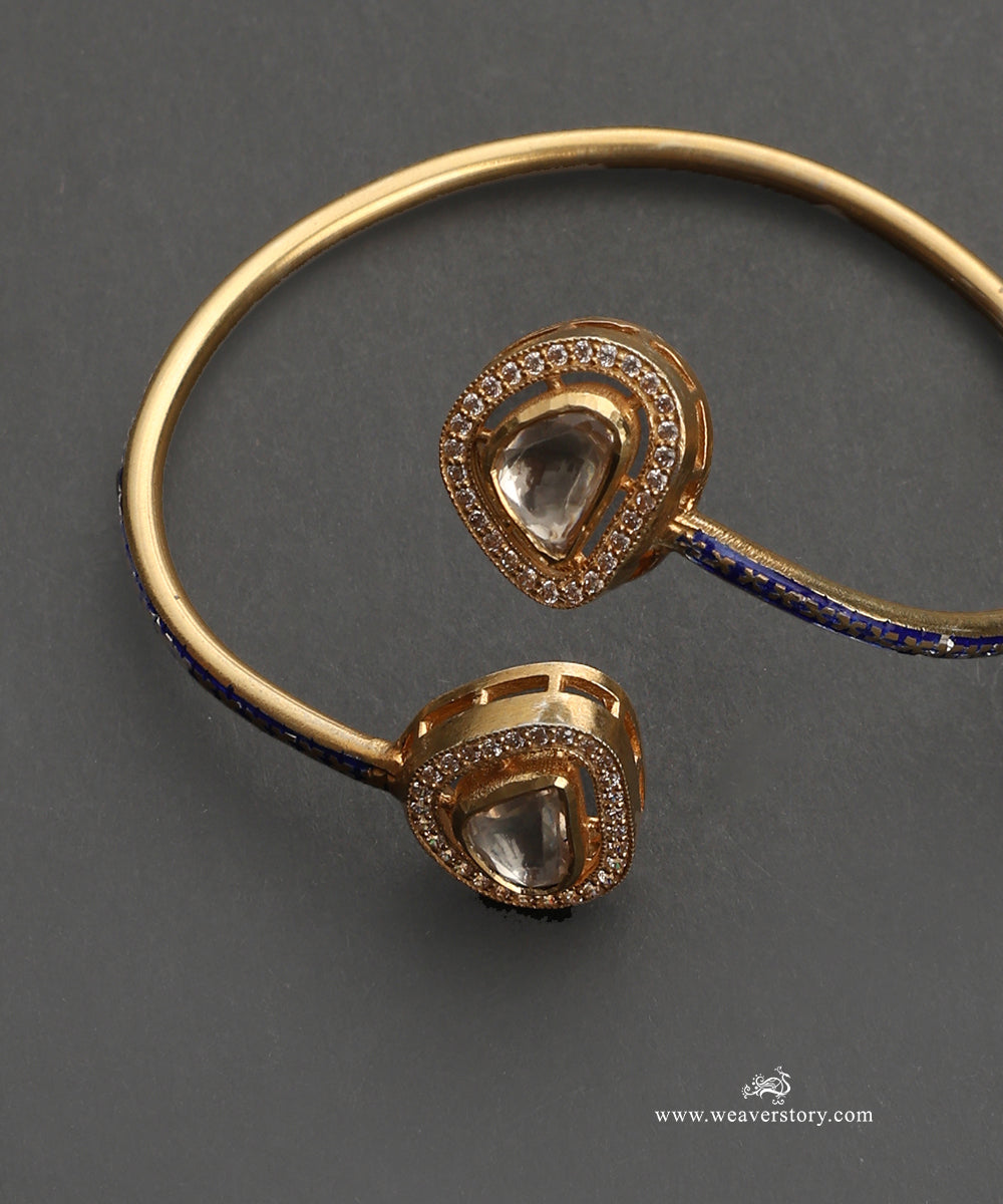 Dalia_Handcrafted_Silver_Openable_Cuff_Bangle_With_Meenakari_Jadau_Work_WeaverStory_03