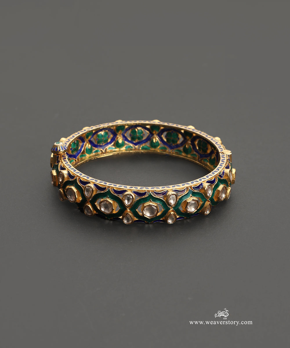 Dana_Handcrafted_Silver_Openable_Bangles_Set_With_Meenakari_Jadau_Work_WeaverStory_03