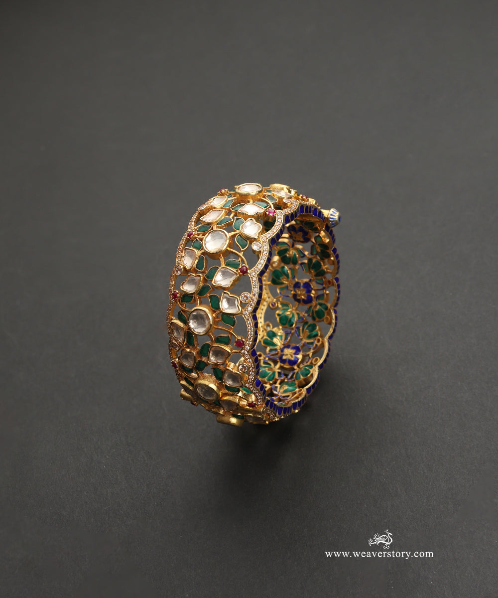 Bahar_Handcrafted_Silver_Openable_Bangles_With_Meenakari_Jadau_Work_WeaverStory_02