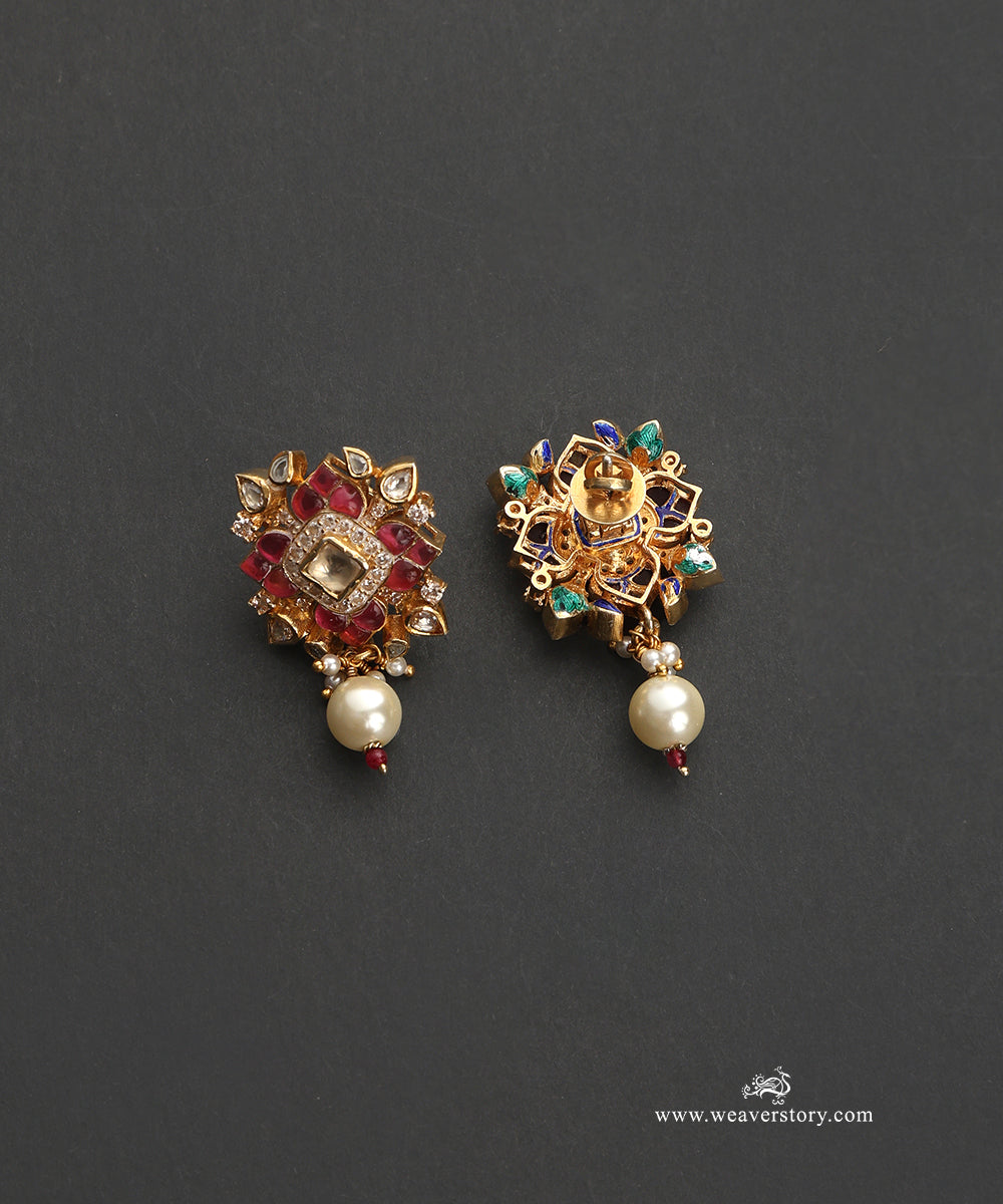 Layla_Handcrafted_Silver_Choker_Set_With_Meenakari_Jadau_Work_WeaverStory_03