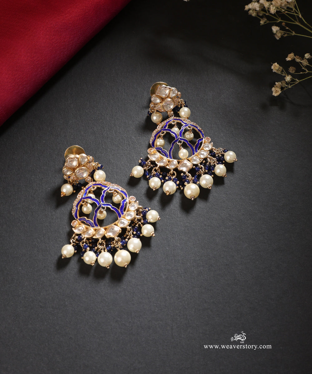 Shahd_Handcrafted_Silver_Earrings_With_Meenakari_Jadau_Work_WeaverStory_01