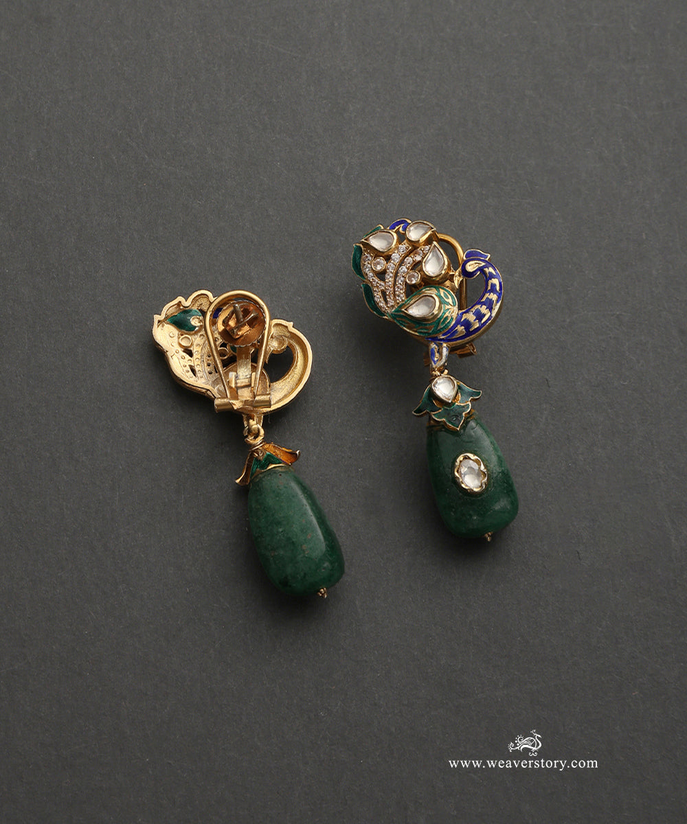 Tahira_Handcrafted_Silver_Earrings_With_Peacock_Motifs_In_Meenakari_Jadau_Work_WeaverStory_03