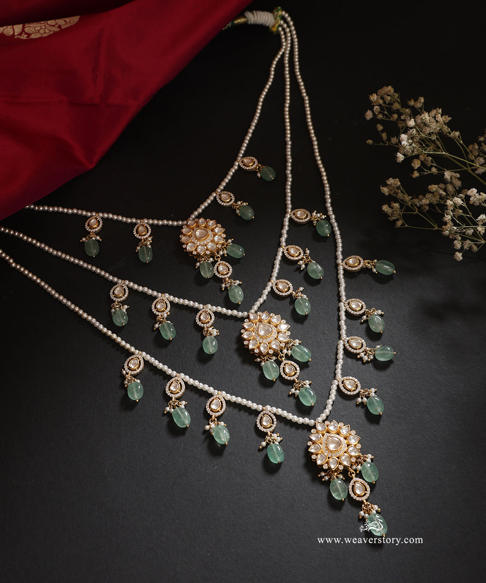 Kiana_Handcrafted_Silver_Multi_Ladi_Necklace_With_Meenakari_Jadau_Work_WeaverStory_01