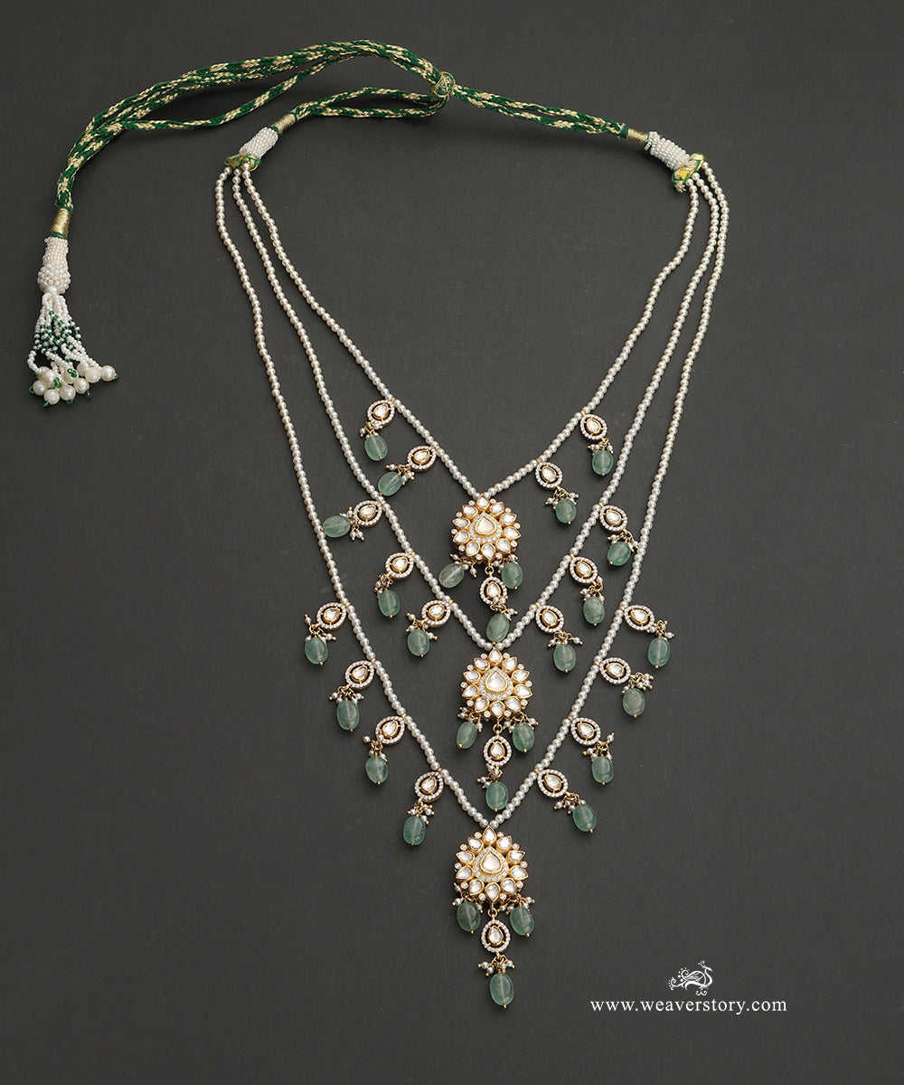 Kiana_Handcrafted_Silver_Multi_Ladi_Necklace_With_Meenakari_Jadau_Work_WeaverStory_02