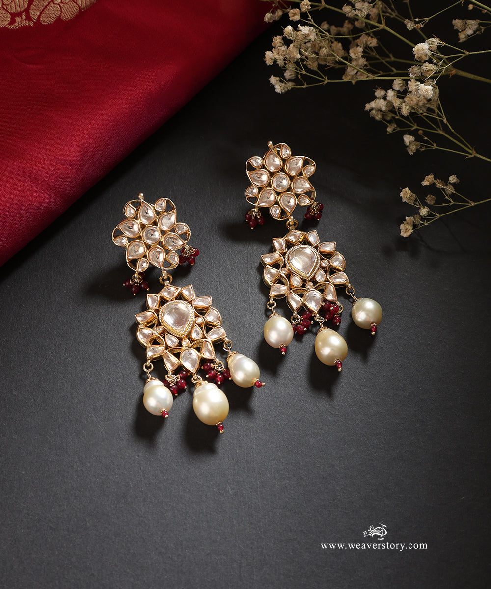 Shayna_Handcrafted_Silver_Earrings_With_Meenakari_Jadau_Work_WeaverStory_01