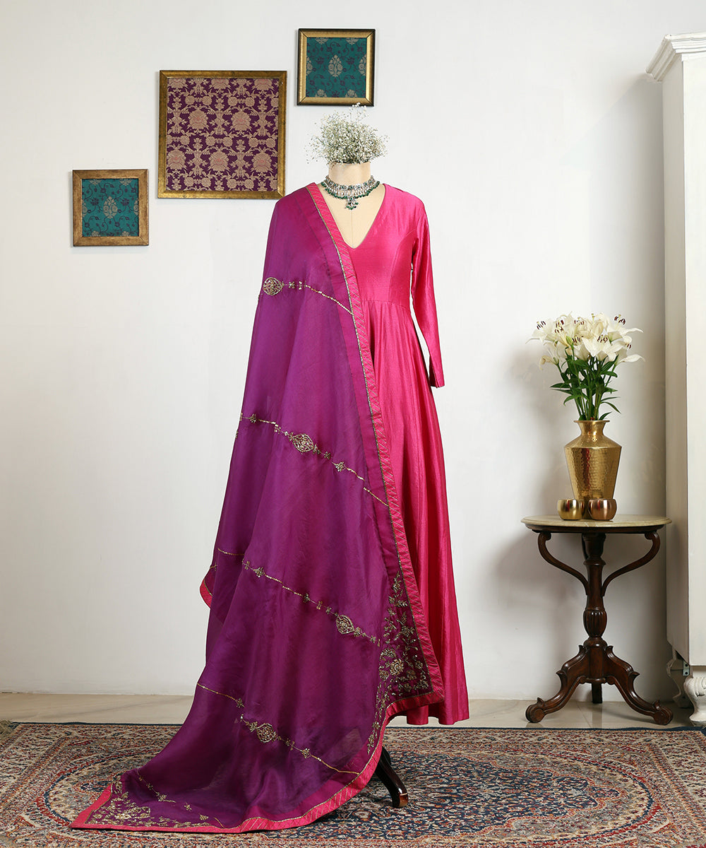 Deep_Purple_Handloom_Organza_Dupatta_With_Hand_Embroidered_Zardozi_Lines_WeaverStory_01