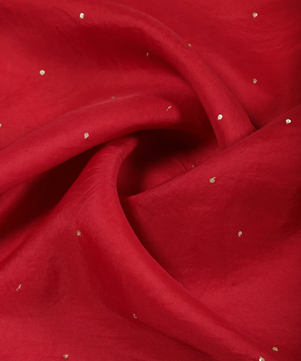 Red_Organza_Dupatta_With_Hand_Embroidered_Zardozi_Border_WeaverStory_05