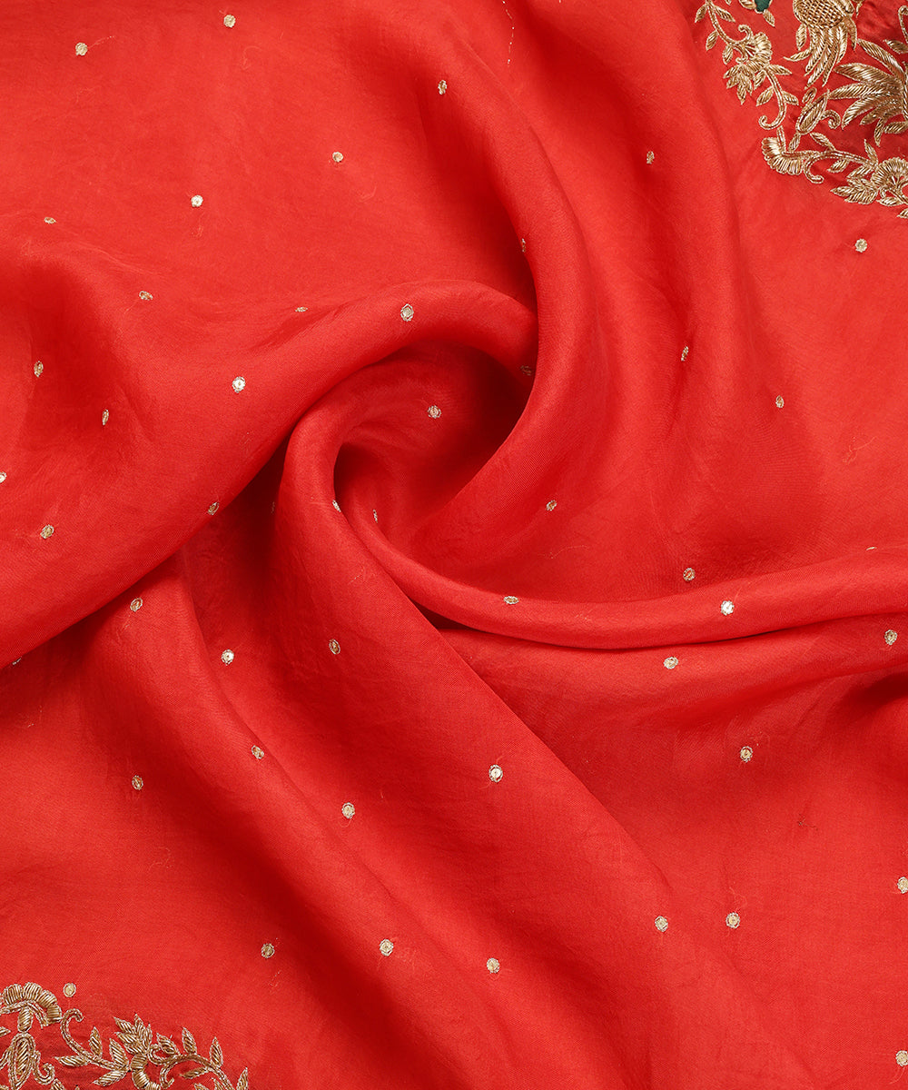 Red_Handloom_Pure_Organza_Dupatta_With_Hand_Embroidered_Zardozi_Border_WeaverStory_05