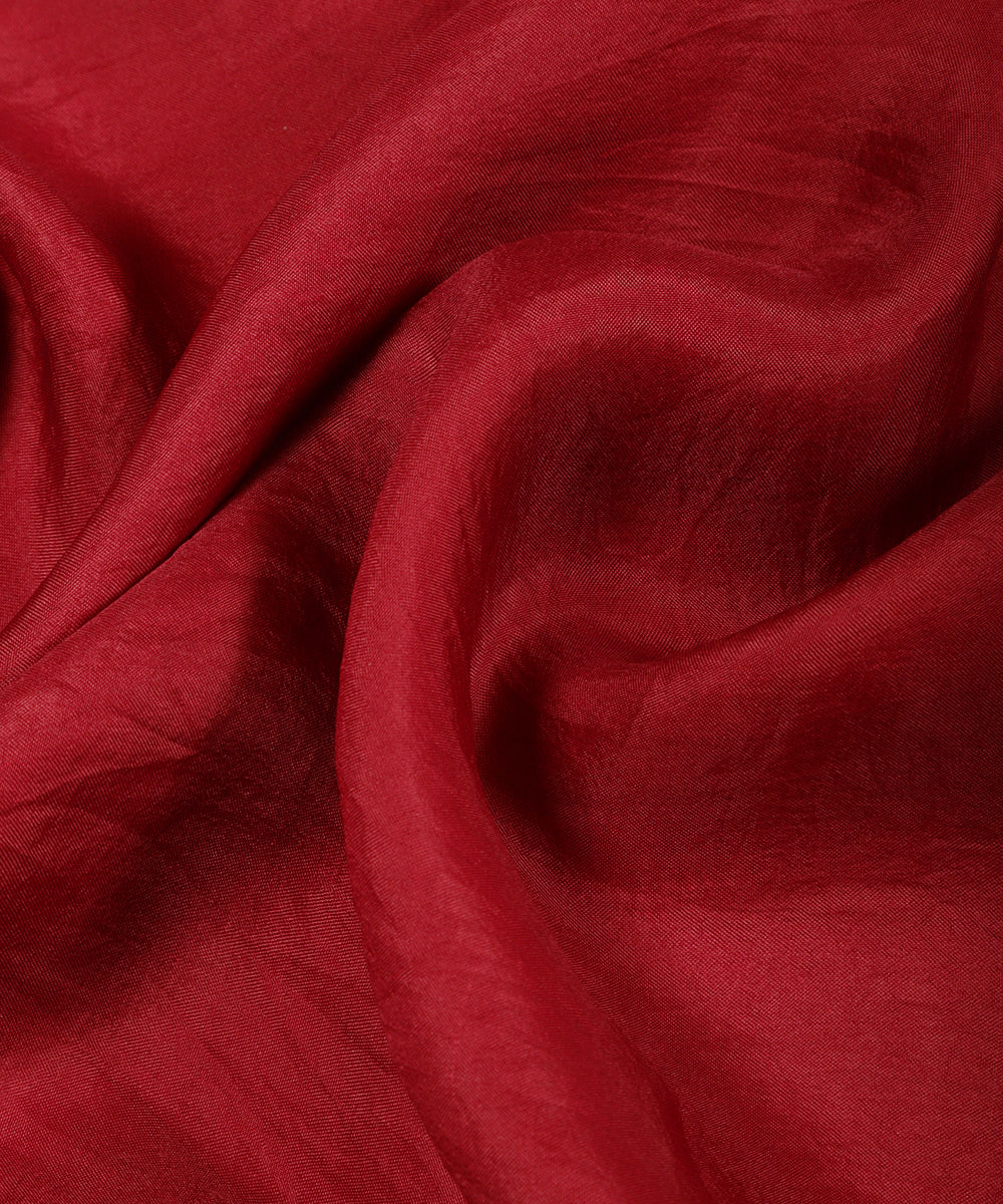 Maroon_Red_Handloom_Organza_Zardozi_Embroidered_Dupatta_WeaverStory_05