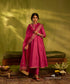 Rose_Pink_Handloom_Moonga_Silk_Kurta_Set_With_Zardozi_Organza_Dupatta_WeaverStory01