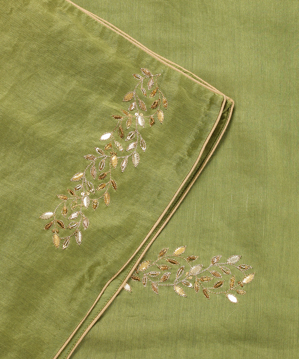 Pista_Green_Handloom_Chanderi_Dupatta_With_Allover_Boota_WeaverStory_04