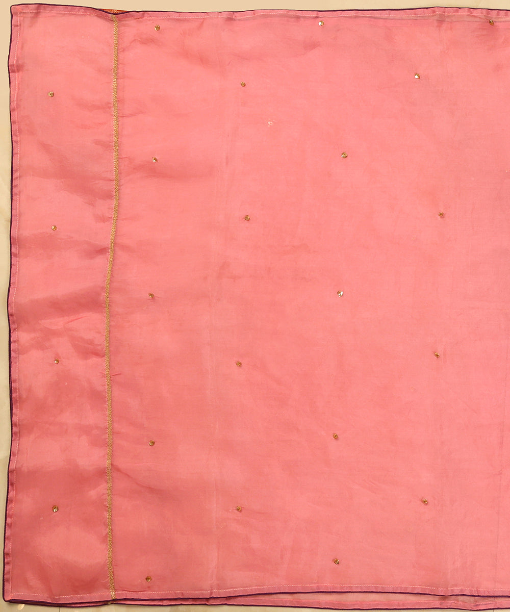 Light_Pink_Handloom_Organza_Dupatta_With_Hand_Embroidery_And_Purple_Piping_WeaverStory_02