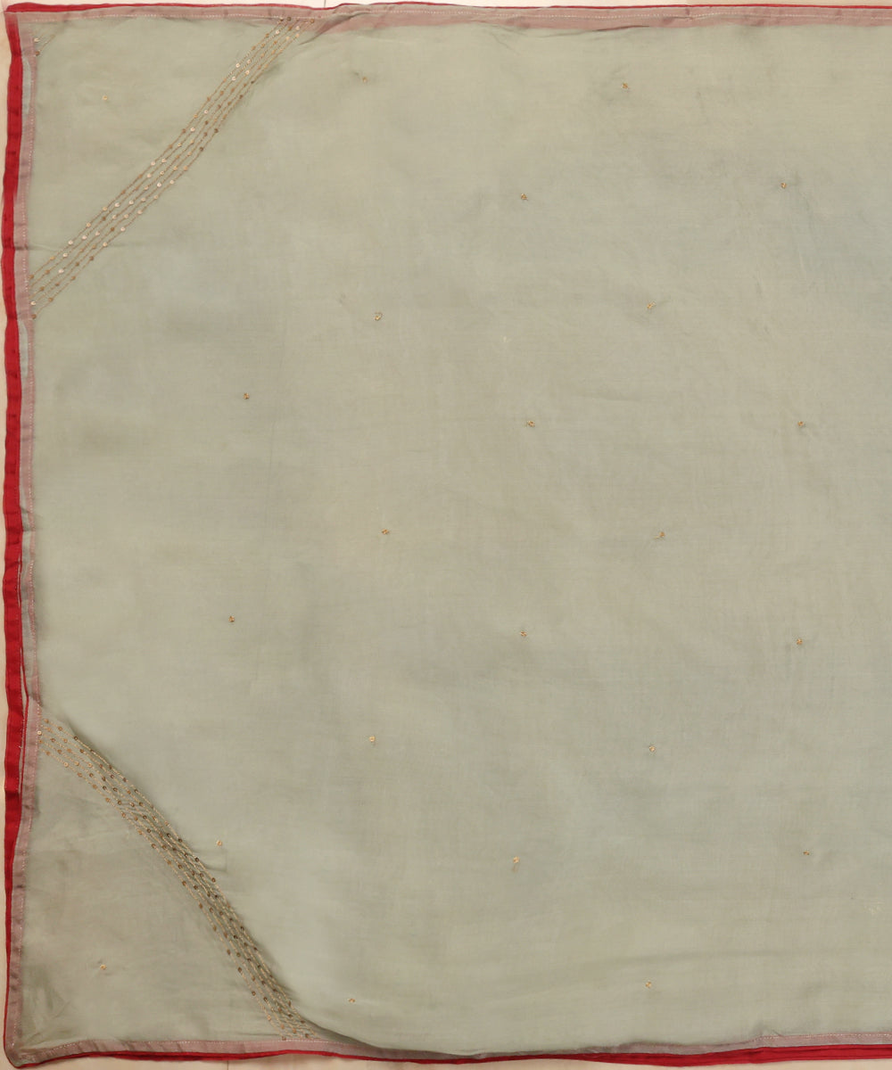 Light_Green_Handloom_Organza_Dupatta_With_Red_Finishing_WeaverStory_02