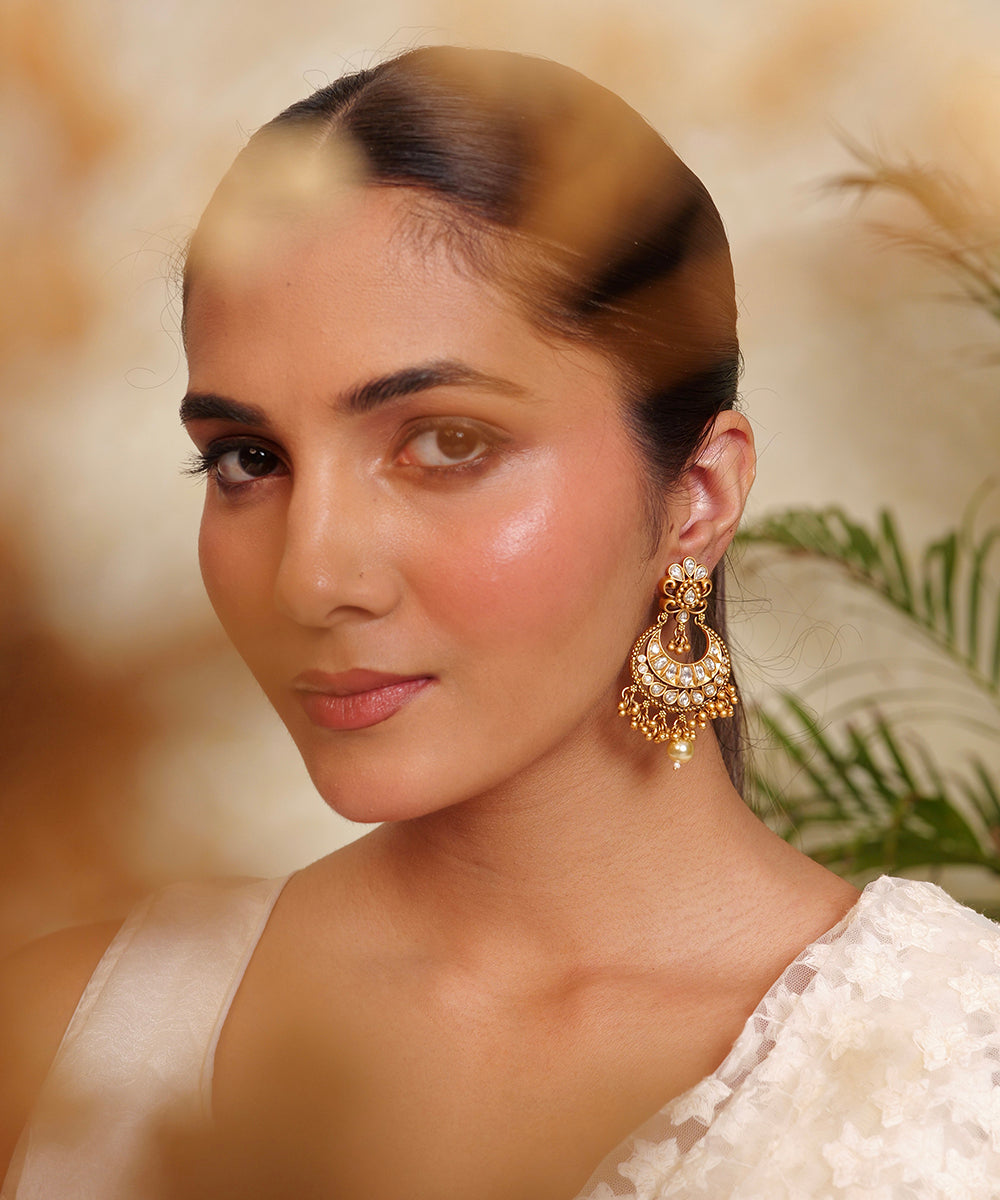 Heeri Chand Kundan Earrings