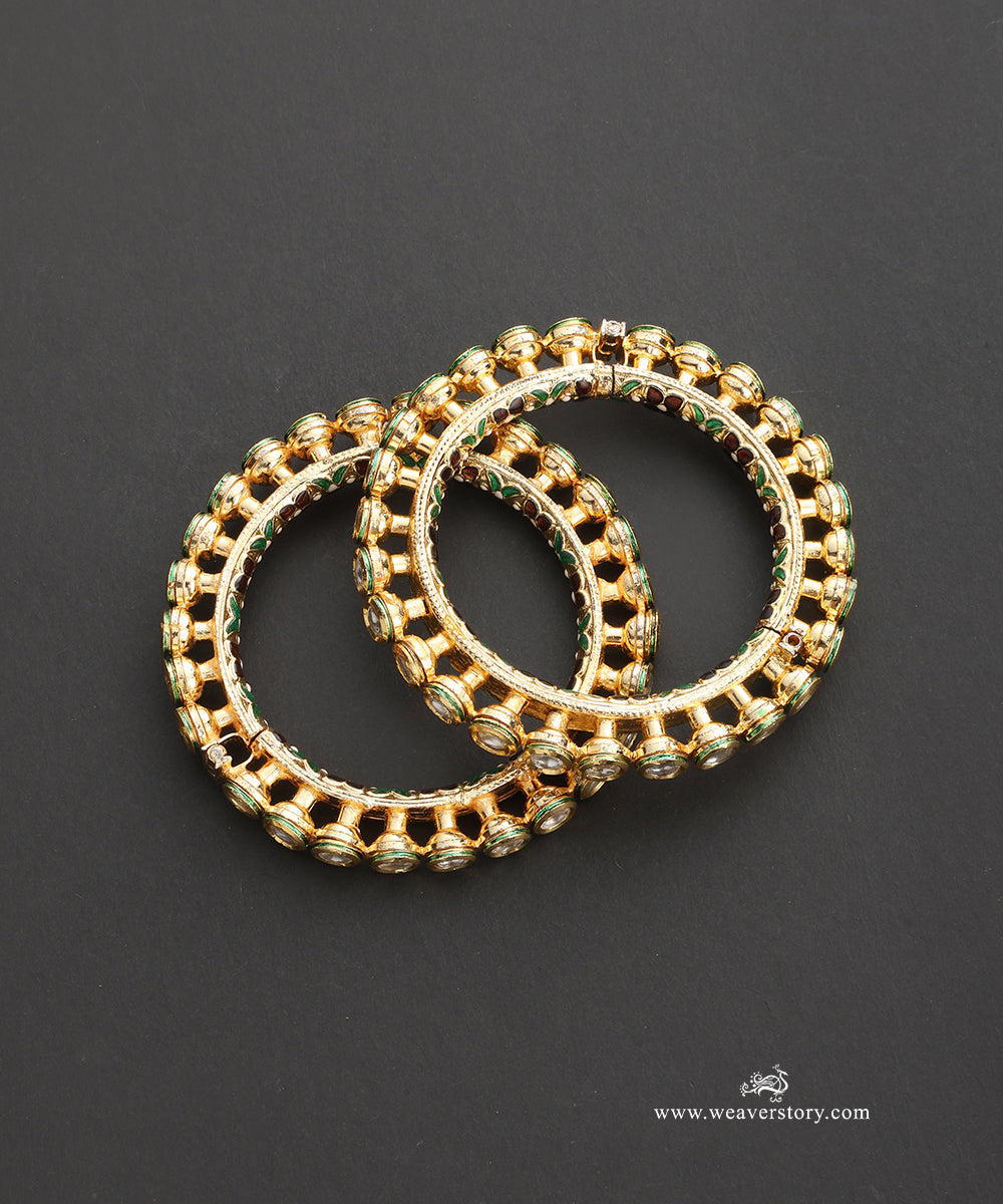 Shireen Handcrafted Gold Plated Alloy Bangles Set