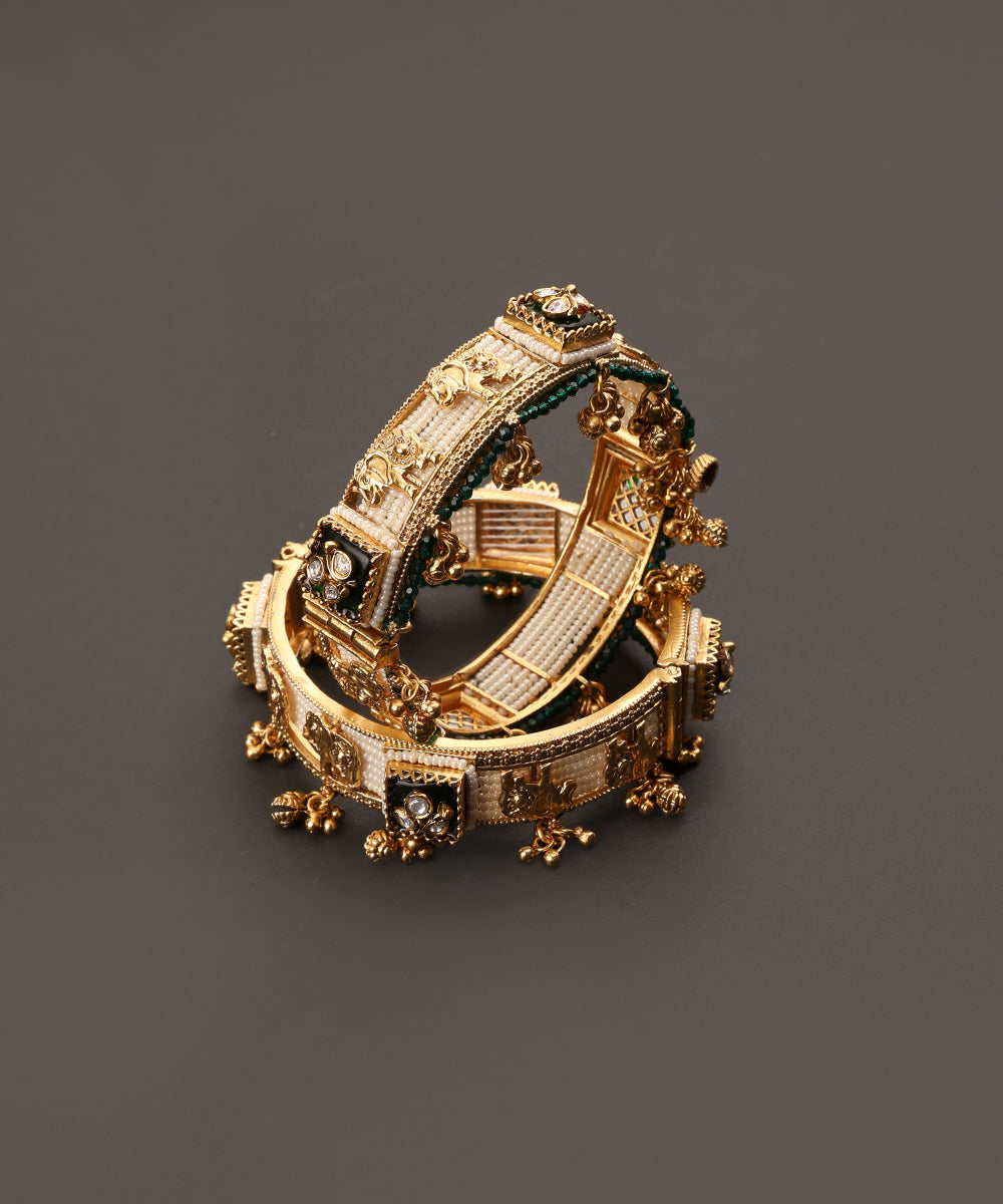 Kiara_Handcrafted_Alloy_Gold_Plated_Bangles_With_Semi_Precious_Stones_WeaverStory_03