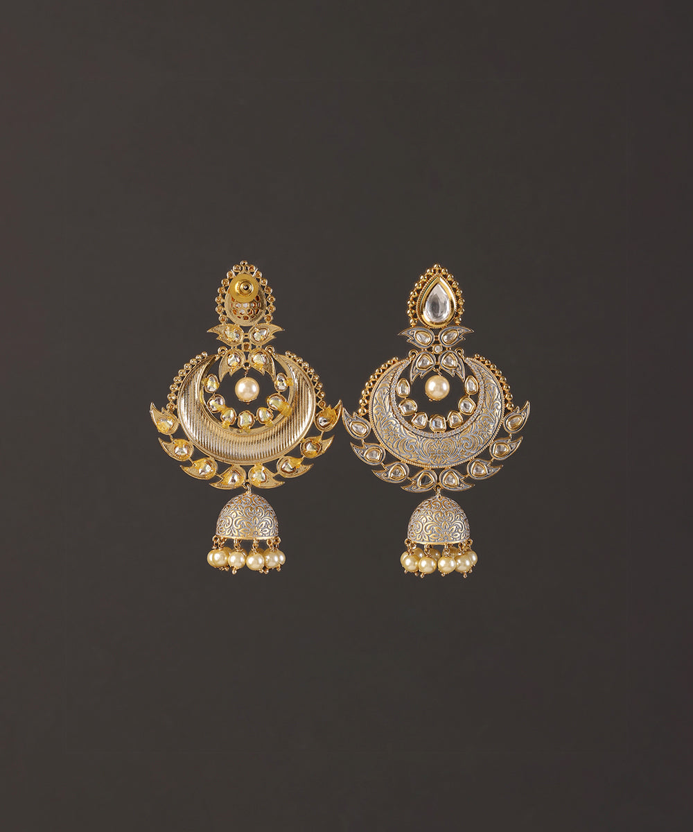 Zehmat_Handcrafted_Alloy_Gold_Plated_Chandbali_Earrings_WeaverStory_03