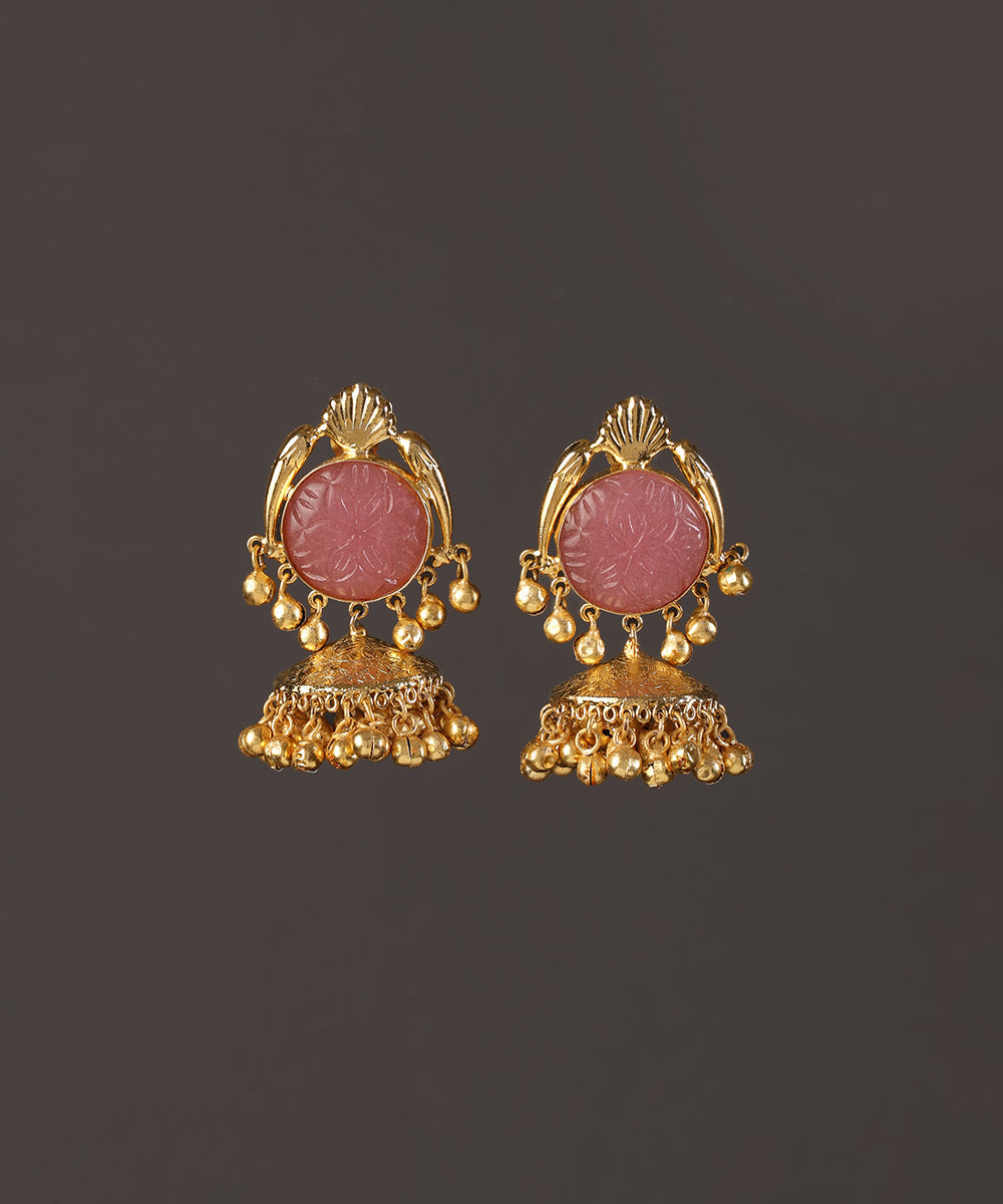 Amala_Handcrafted_Alloy_Gold_Plated_Jhumki_Earrings_WeaverStory_02