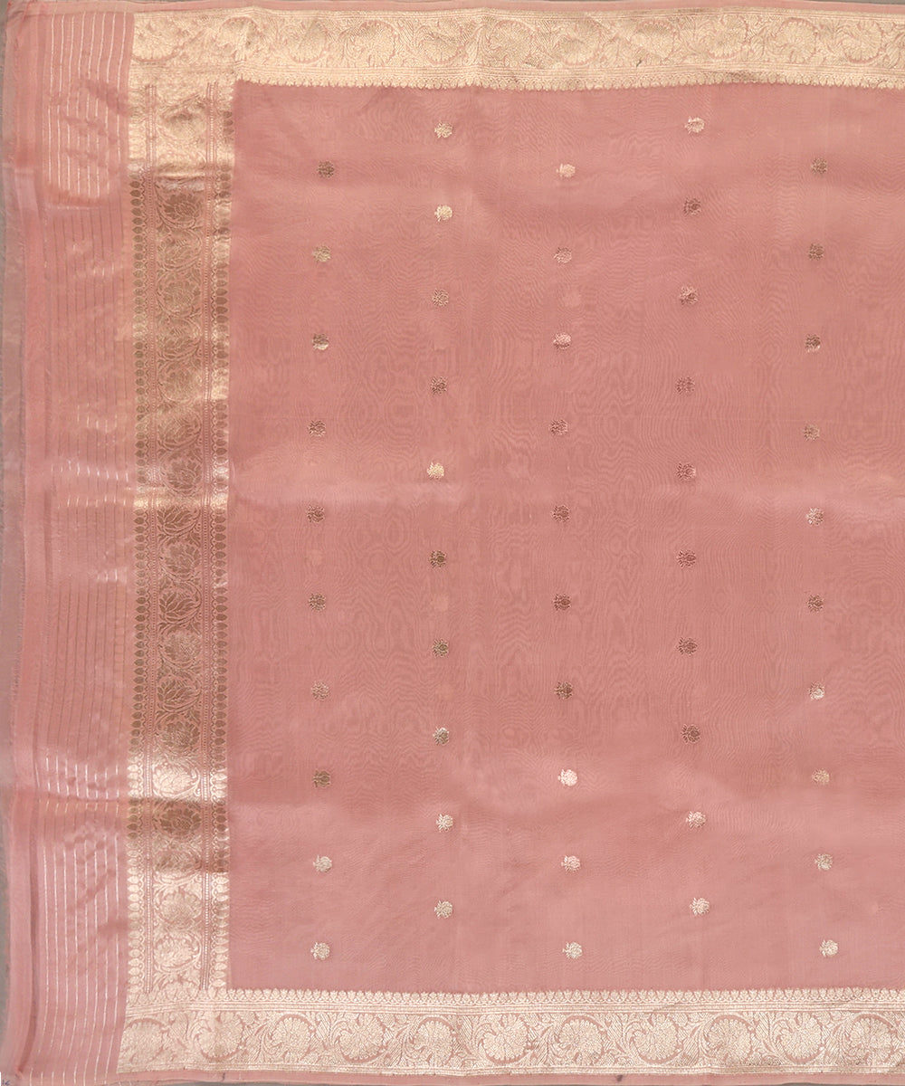 Light_Pink_Handloom_Pure_Kora_Silk_Banarasi_Dupatta_With_Zari_Booti_And_Floral_Border_WeaverStory_02