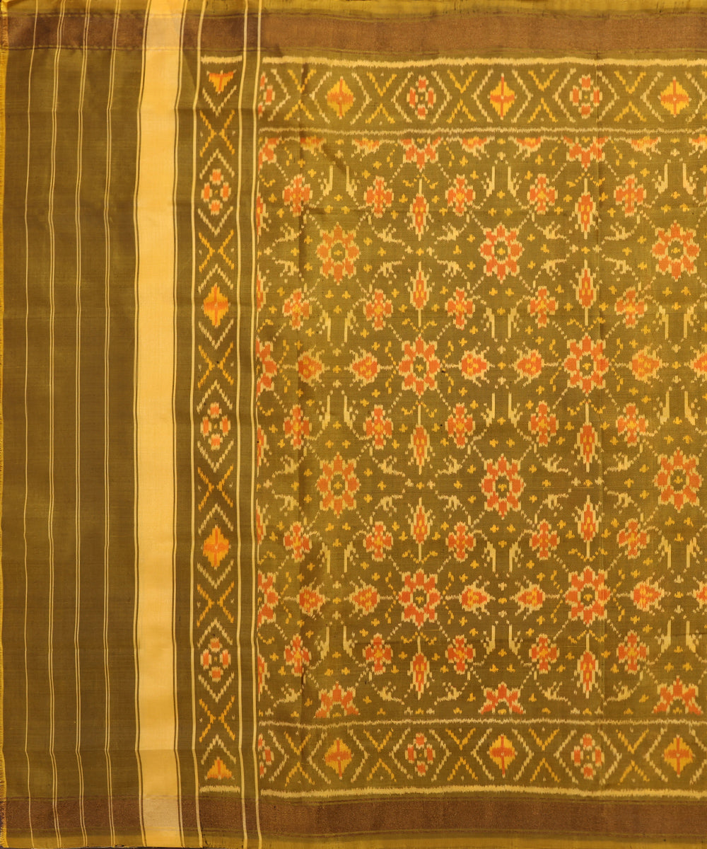 Mustard_Handloom_Pure_Mulberry_Silk_Ikat_Patola_Dupatta_WeaverStory_02