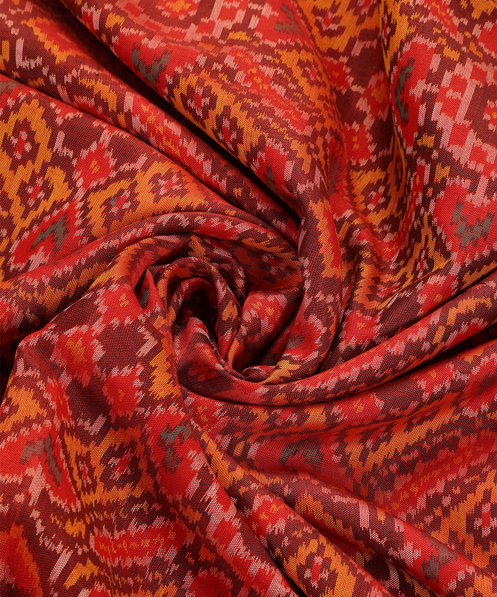 Handloom_Red_And_Mustard_Mulberry_Silk_Ikat_Patola_Dupatta_WeaverStory_05