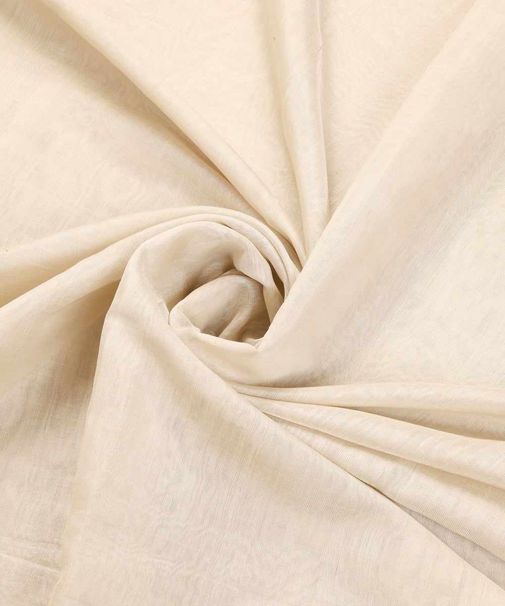 Off_White_Handloom_Pure_Tissue_Chanderi_Dupatta_With_Thin_Brown_Lining_Border_WeaverStory_05