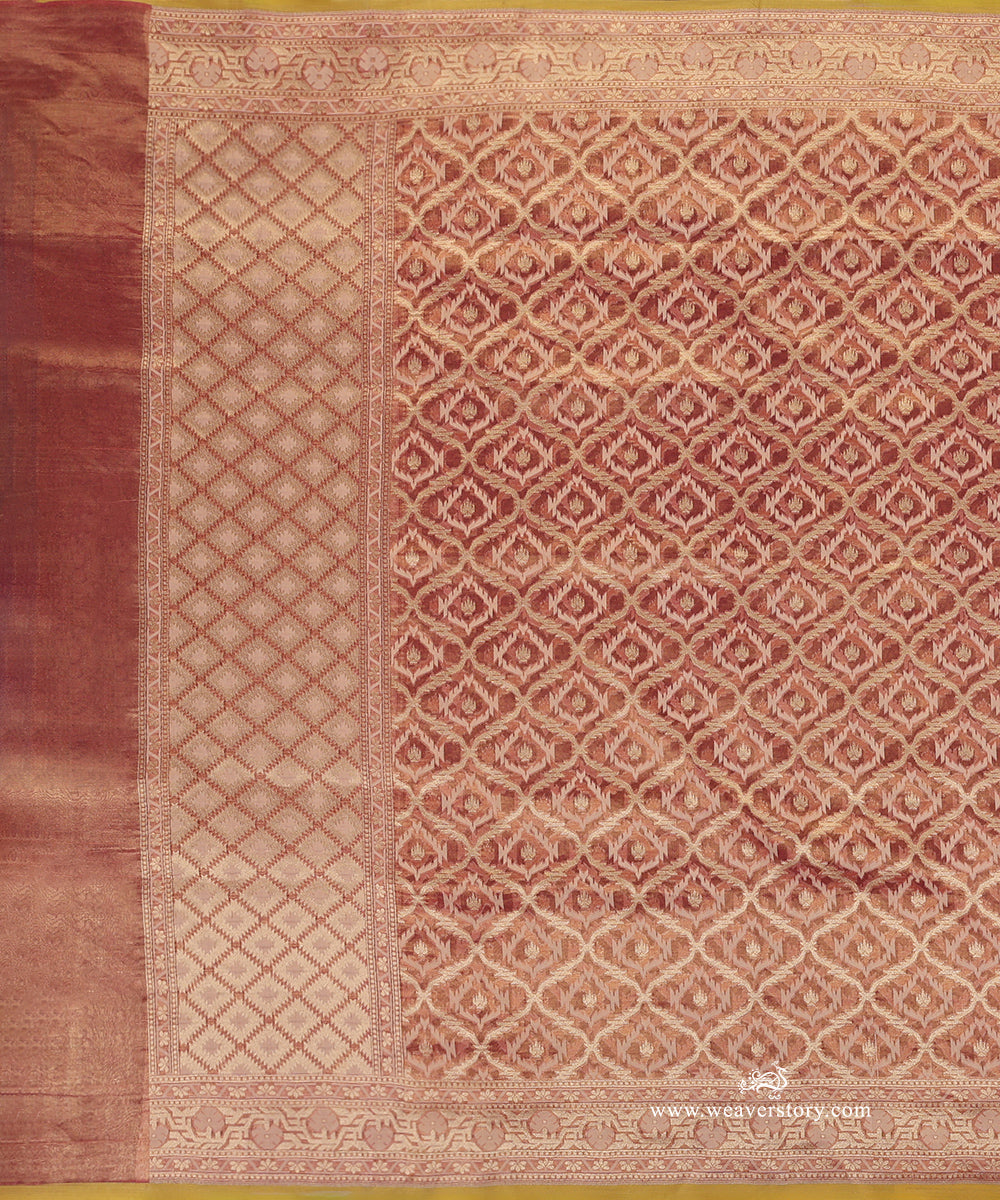 Rust_And_Gold_Pure_Cotton_Tissue_Banarasi_Jamdani_Dupatta_WeaverStory_02