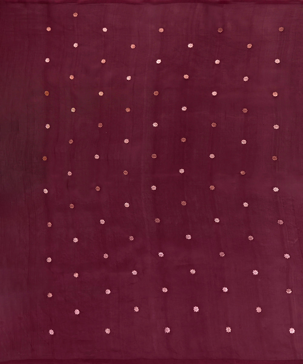 Dark_Purple_Handloom_Pure_Kora_Silk_Banarasi_Dupatta_With_Floral_Zari_Booti_WeaverStory_02