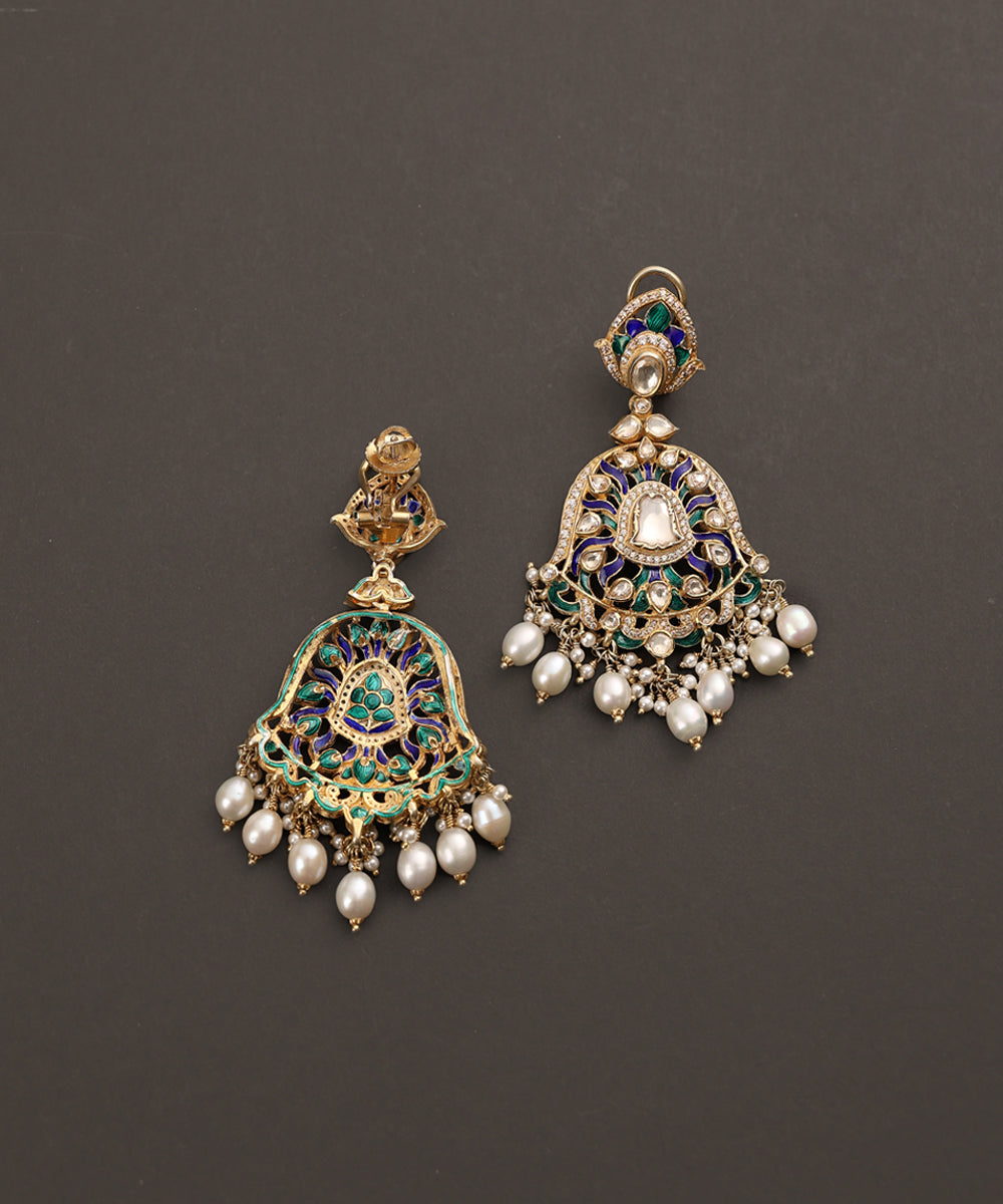 Zara_Handcrafted_Pure_Silver_Earrings_With_Semi_Precious_Stones_And_Pearls_WeaverStory_03