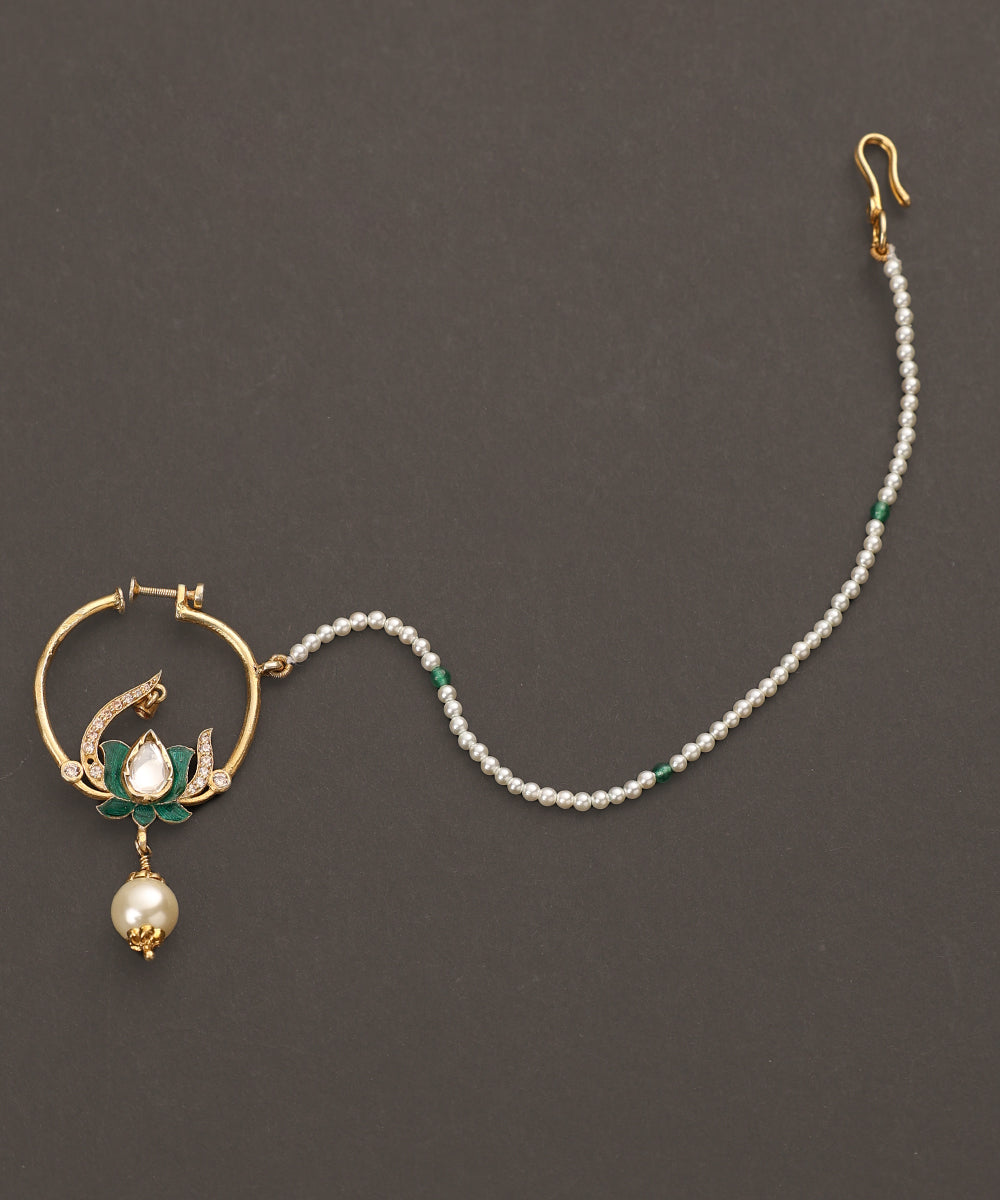 Mahtab_Handcrafted_Pure_Silver_Nath_With_Semi_Precious_Stones_And_Pearls_WeaverStory_02