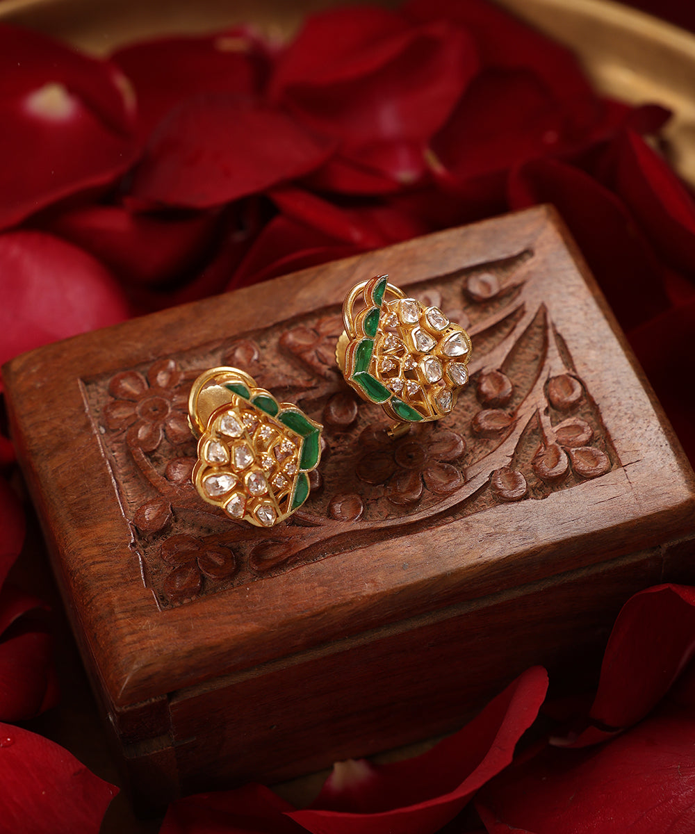 Parvaneh_Handcrafted_Pure_Silver_Earrings_With_Semi_Precious_Stones_WeaverStory_01