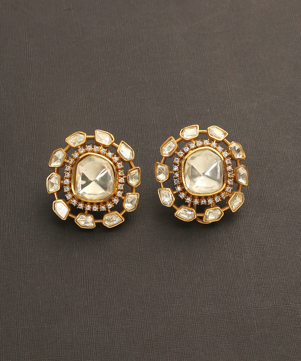 Aaban_Handcrafted_Earrings_With_Moissanite_Polki_WeaverStory_02