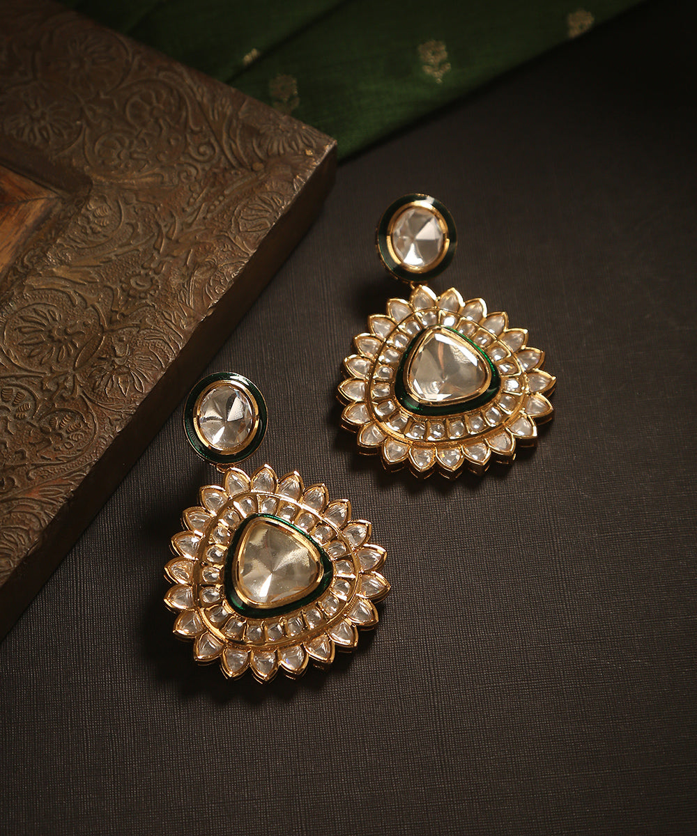 Iman_Handcrafted_Earrings_With_Moissanite_Polki_WeaverStory_01