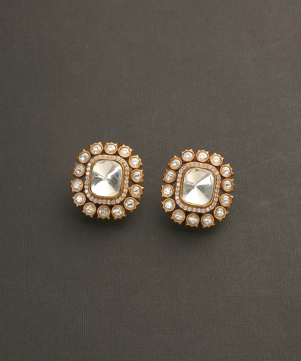Jamila_Handcrafted_Studs_With_Moissanite_Polki_WeaverStory_02