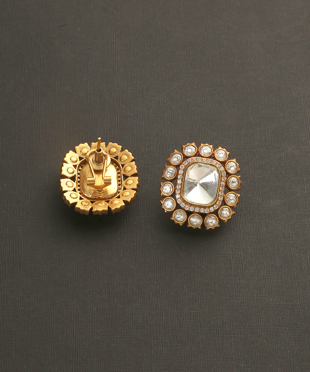 Jamila_Handcrafted_Studs_With_Moissanite_Polki_WeaverStory_03